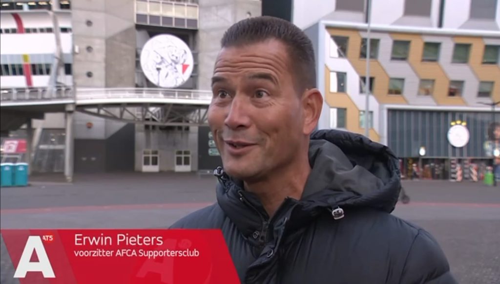 AFCA Supportersclub bij AT5 over terugkeer Ajaxlogo